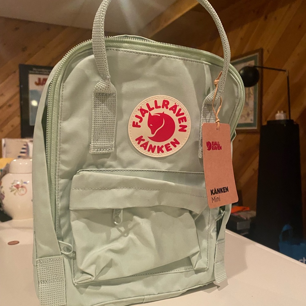 Fjallraven Kånken Mini Backpack in Mint Green
